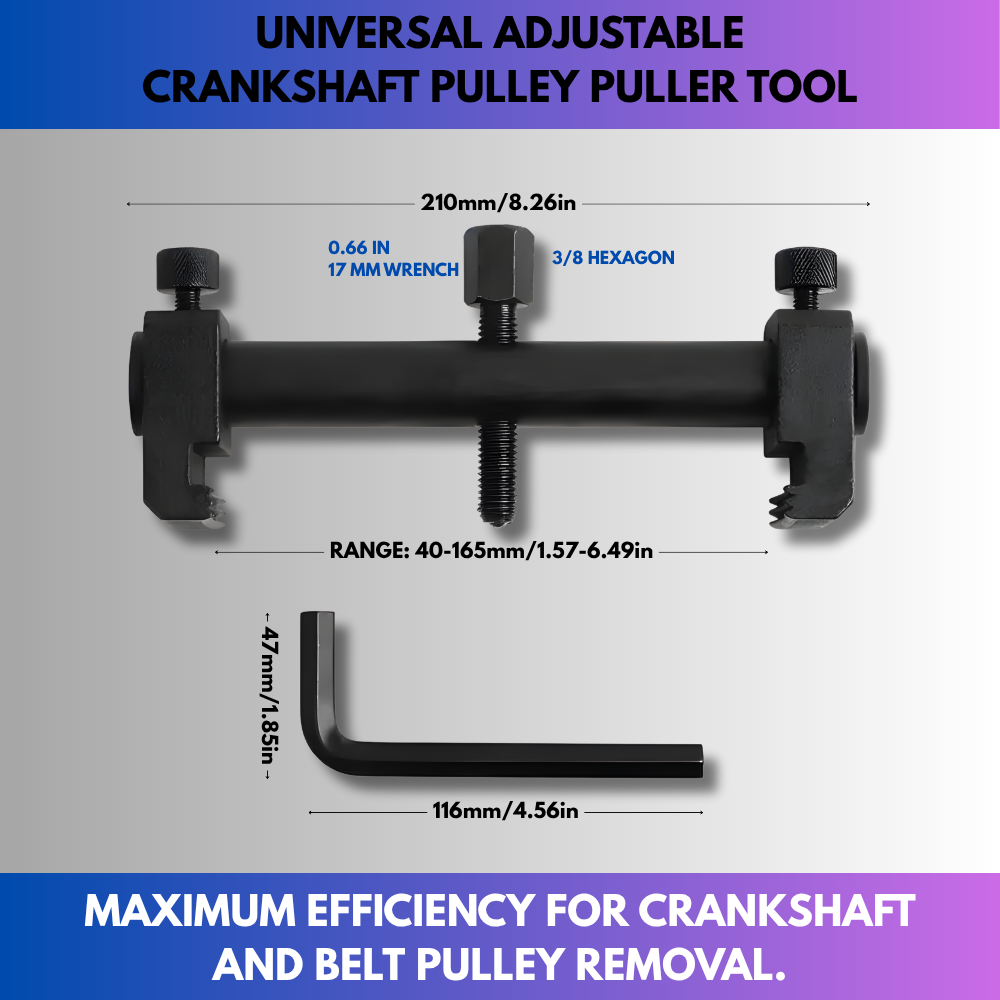 Universal Adjustable Crankshaft Pulley Puller Tool