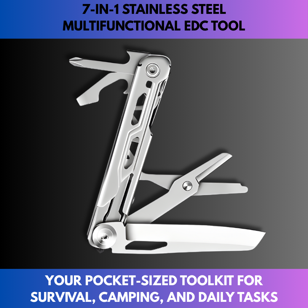 9-in-1 Stainless Steel Multifunctional EDC Tool