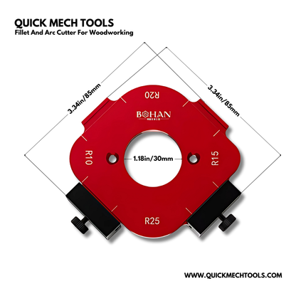 Fillet And Arc Cutter For Woodworking