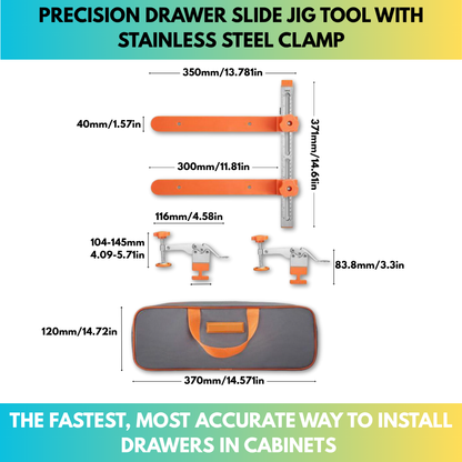 Cabinet Rail Positioning & Drilling Guide