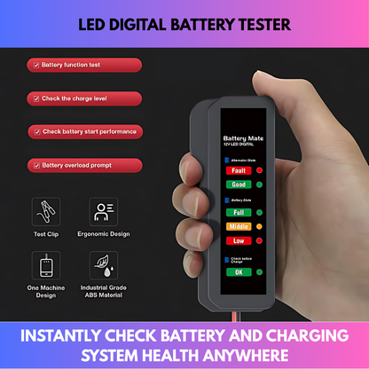 Led Digital Battery Tester
