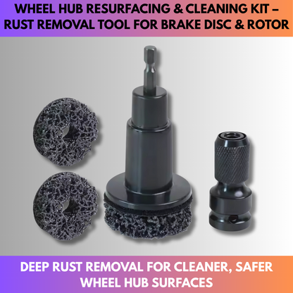 Wheel Hub Resurfacing & Cleaning Kit – Rust Removal Tool for Brake Disc & Rotor