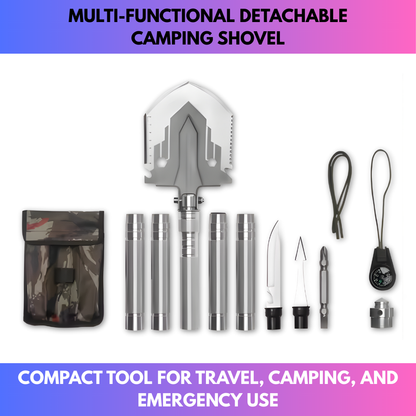 Multi-Functional Detachable Camping Shovel
