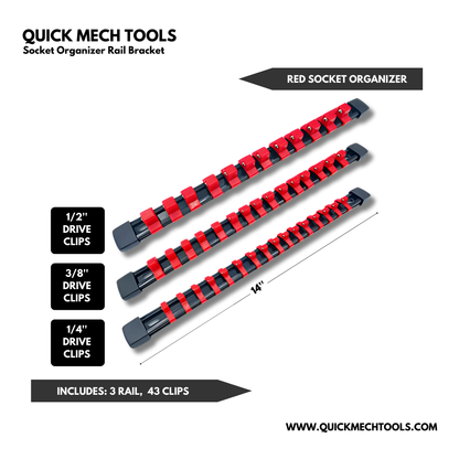 Socket Organizer Rail Bracket