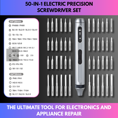 50-in-1 Electric Precision Screwdriver Set