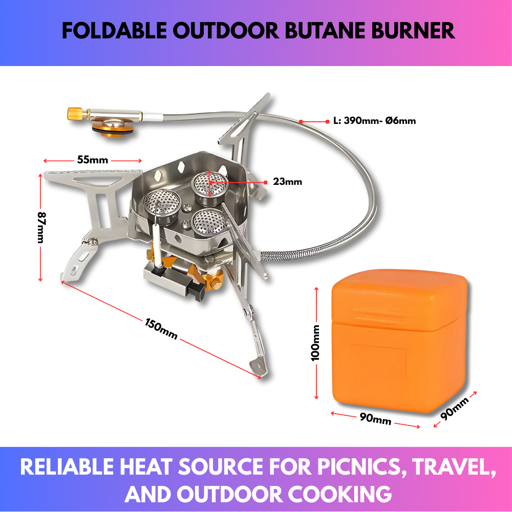 Foldable Outdoor Butane Burner