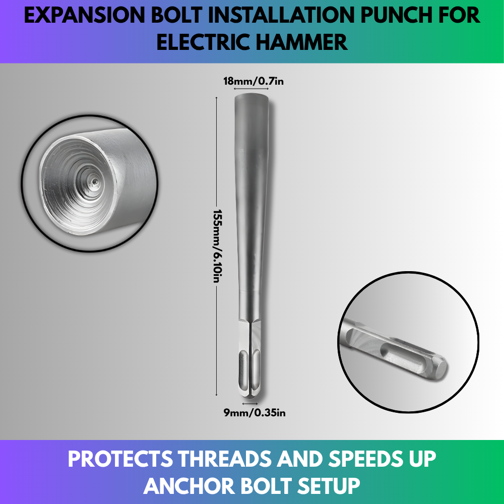 Expansion Bolt Installation Punch for Electric Hammer