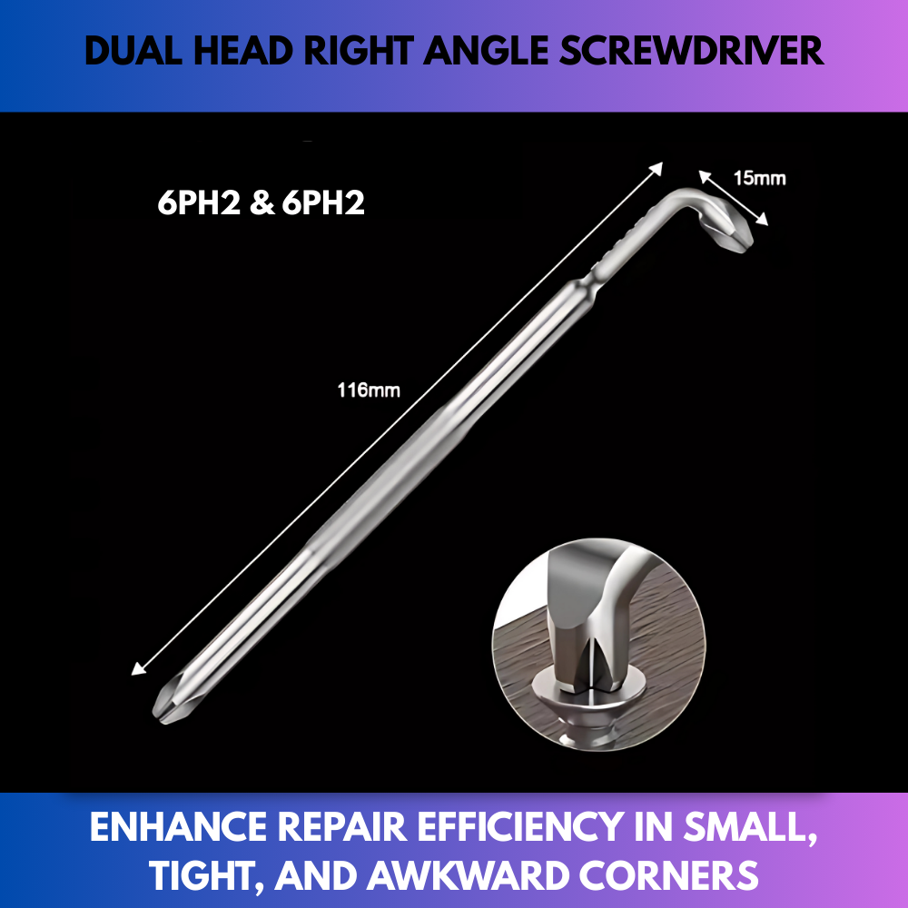 Dual Head Right Angle Screwdriver