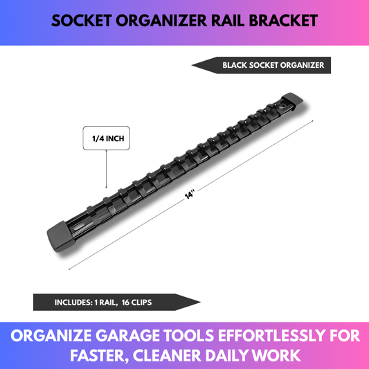 Socket Organizer Rail Bracket