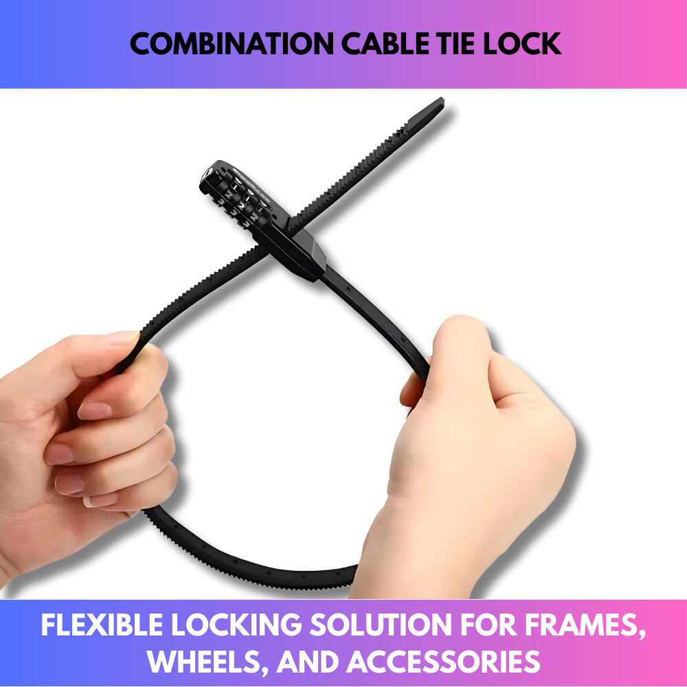 Combination cable tie lock