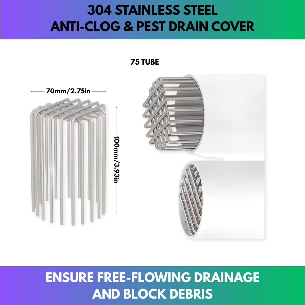 304 Stainless Steel Anti-Clog & Pest Drain Cover