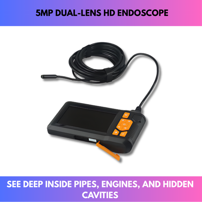 5MP Dual-Lens HD Endoscope