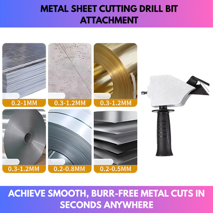 Metal Sheet Cutting Drill Bit Attachment