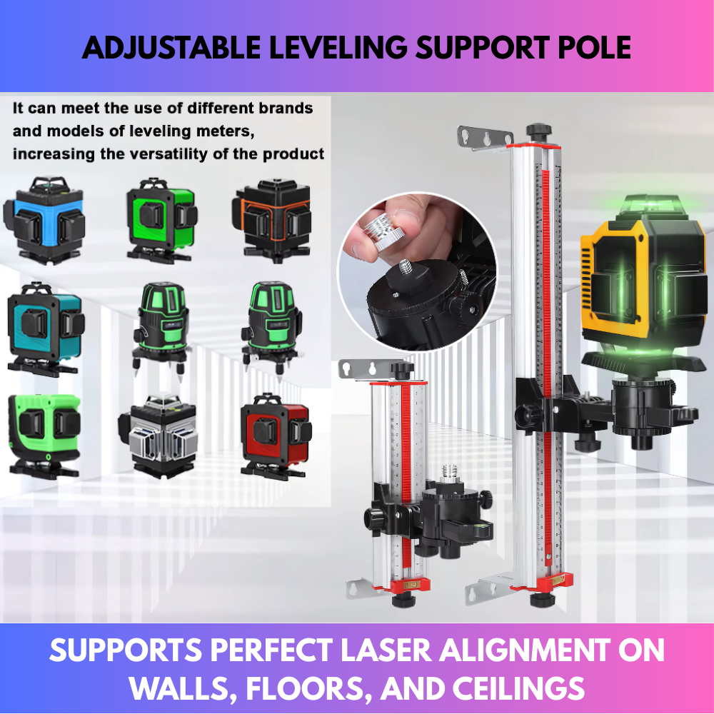 Multifunctional Adjustable Leveling Support Pole
