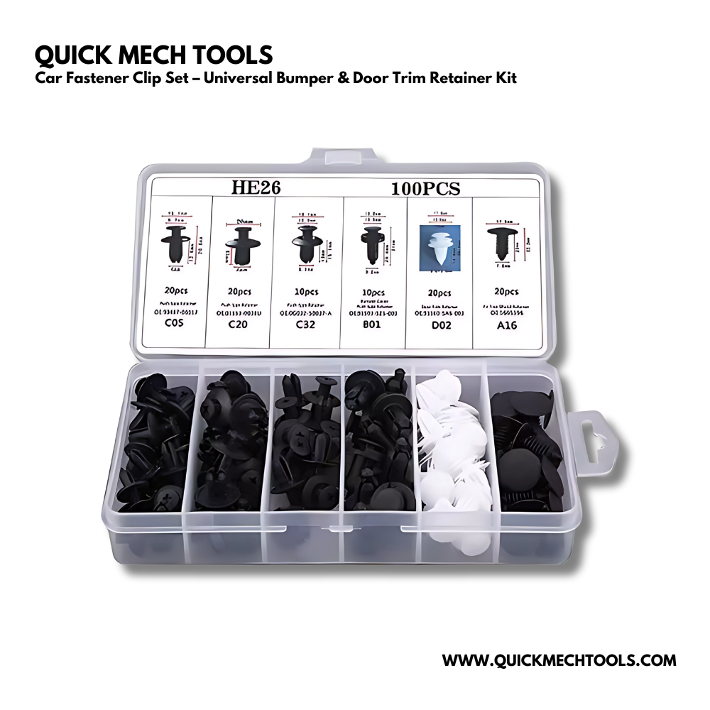 Car Fastener Clip Set – Universal Bumper & Door Trim Retainer Kit