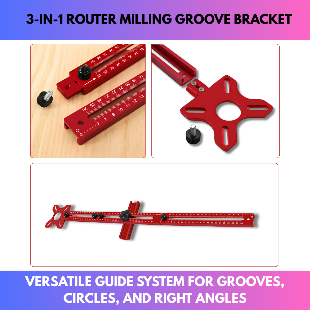3-in-1 Router Milling Groove Bracket