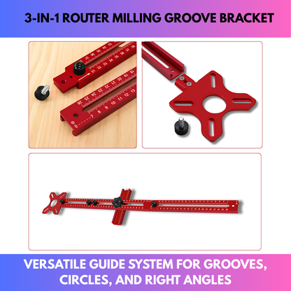 3-in-1 Router Milling Groove Bracket