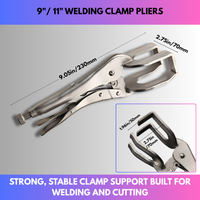 9"/ 11" Welding Clamp Pliers