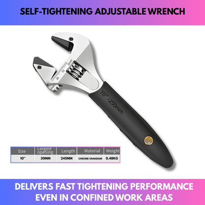 Self-Tightening Adjustable Wrench