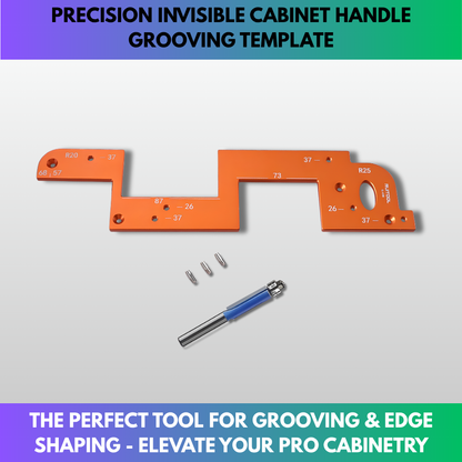 Precision Invisible Cabinet Handle Grooving Template