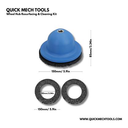 Wheel Hub Resurfacing & Cleaning Kit – Rust Removal Tool for Brake Disc & Rotor de