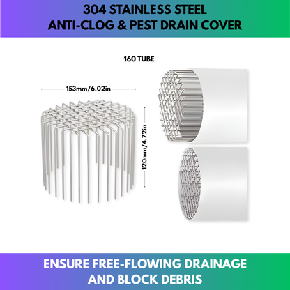 304 Stainless Steel Anti-Clog & Pest Drain Cover