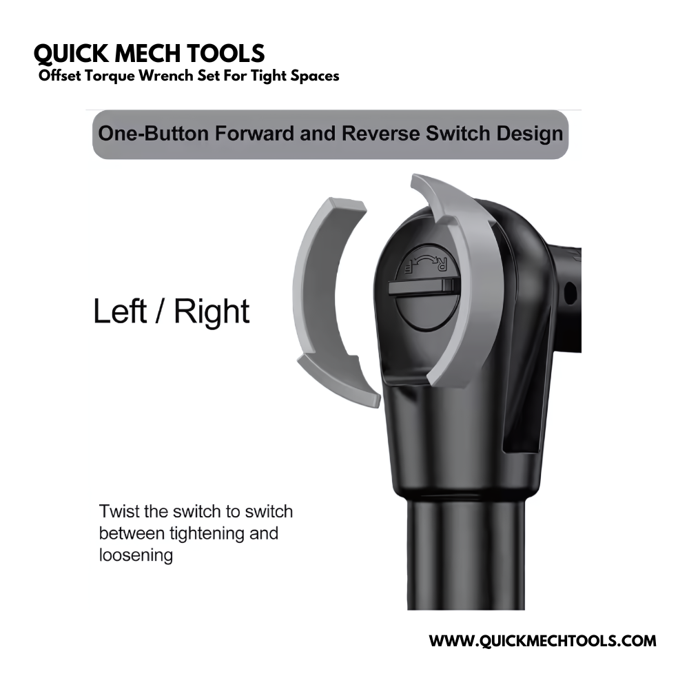 Offset Torque Wrench Set For Tight Spaces