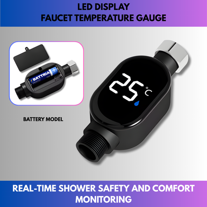 LED Display Faucet Temperature Gauge