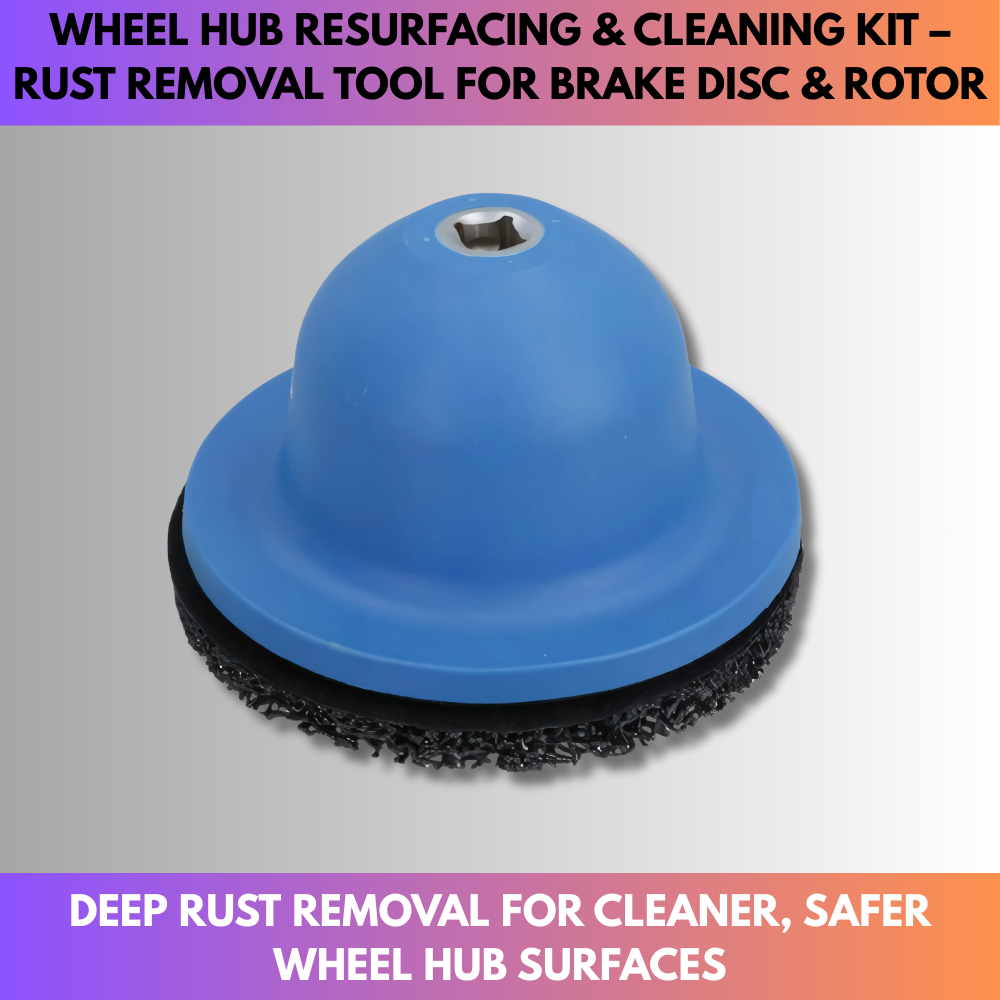 Wheel Hub Resurfacing & Cleaning Kit – Rust Removal Tool for Brake Disc & Rotor