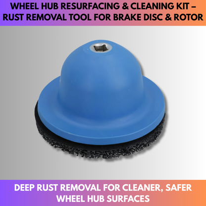 Wheel Hub Resurfacing & Cleaning Kit – Rust Removal Tool for Brake Disc & Rotor