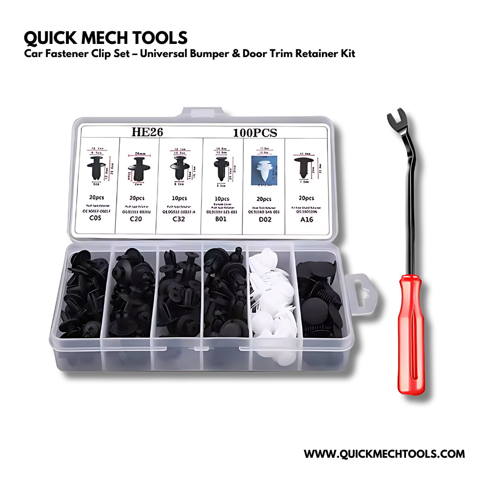 Car Fastener Clip Set – Universal Bumper & Door Trim Retainer Kit