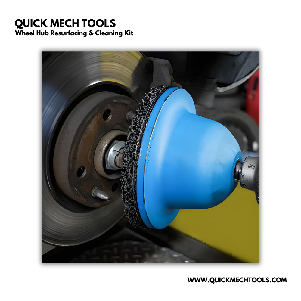 Wheel Hub Resurfacing & Cleaning Kit – Rust Removal Tool for Brake Disc & Rotor de
