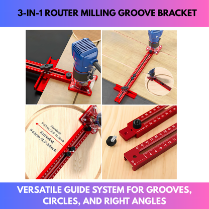 3-in-1 Router Milling Groove Bracket