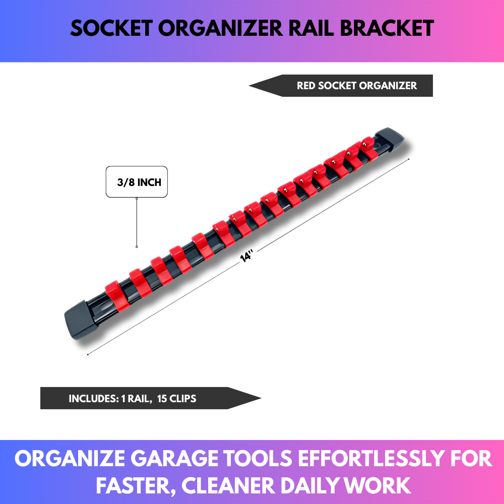 Socket Organizer Rail Bracket