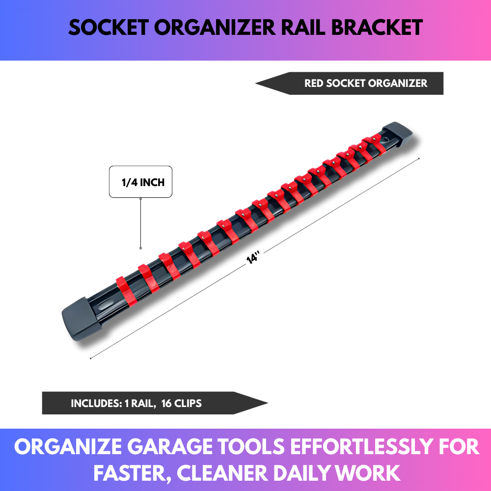 Socket Organizer Rail Bracket