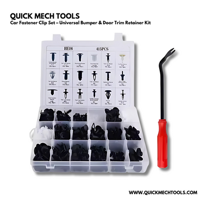 Car Fastener Clip Set – Universal Bumper & Door Trim Retainer Kit