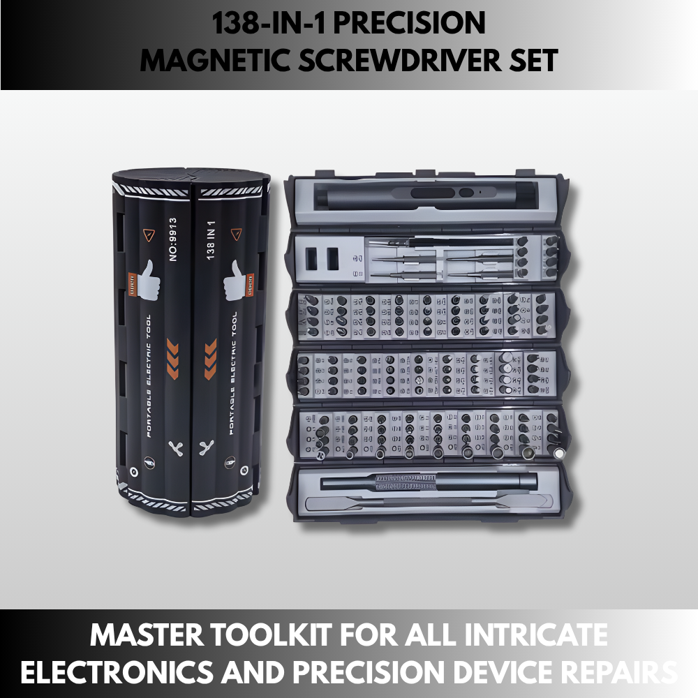128-in-1 Precision Magnetic Screwdriver Set