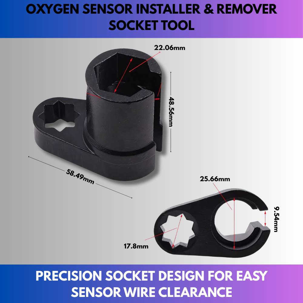 Oxygen Sensor Installer & Remover Socket Tool
