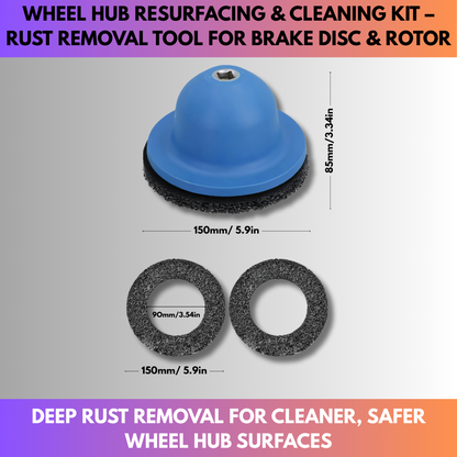 Wheel Hub Resurfacing & Cleaning Kit – Rust Removal Tool for Brake Disc & Rotor