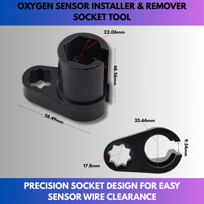 Oxygen Sensor Installer & Remover Socket Tool