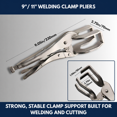 9"/ 11" Welding Clamp Pliers view 4
