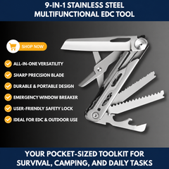 9-in-1 Stainless Steel Multifunctional EDC Tool view 4