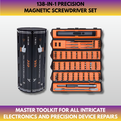 128-in-1 Precision Magnetic Screwdriver Set