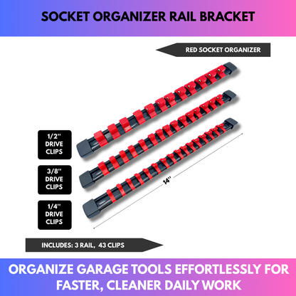 Socket Organizer Rail Bracket