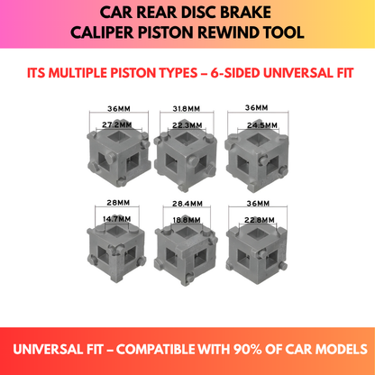 Car Rear Disc Brake Caliper Piston Rewind Tool