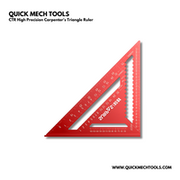 12" High Precision Carpenter's Triangle Ruler