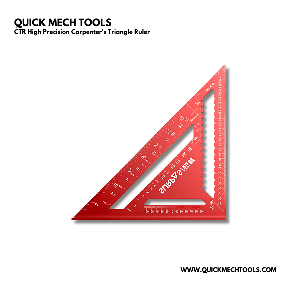 CTR 12" High Precision Carpenter's Triangle Ruler