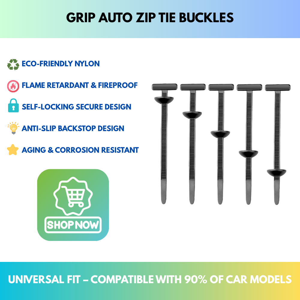 Grip Auto Zip Tie Buckles