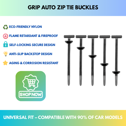 Grip Auto Zip Tie Buckles