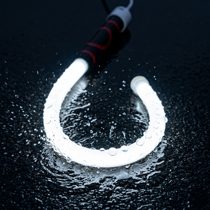 QuickMech™ 27" Bendable LED Flexible Work Light — 360° Wrap-Around Mechanic Inspection Lamp | USB-C Rechargeable | 3 Brightness Modes | 7-Hour Runtime